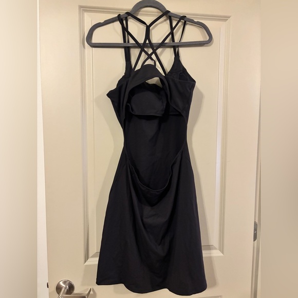 Halara Elegant Black Strappy Dress Size L - Picture 3 of 3
